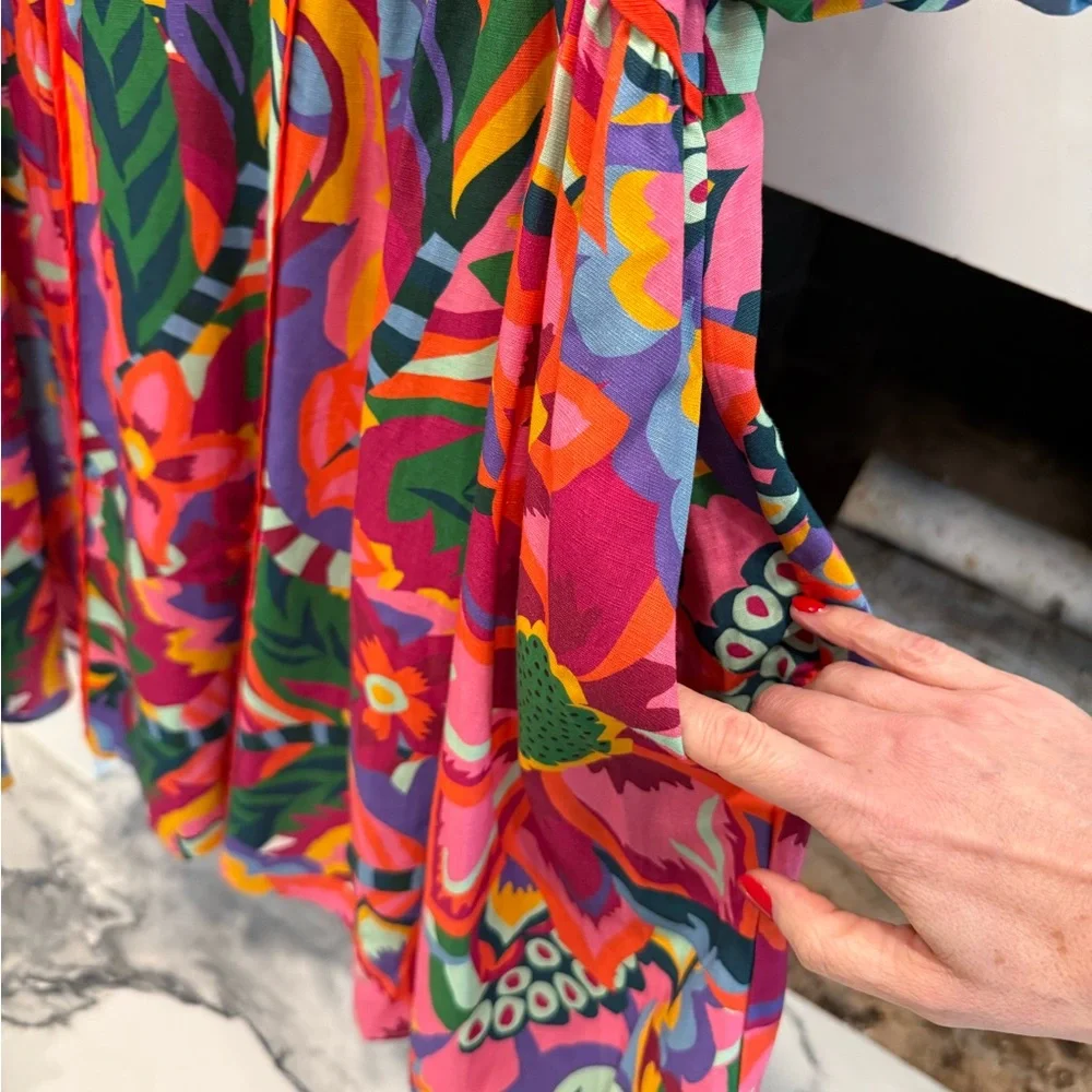 CROSBY by Mollie Burch Colorful Floral Dress | Size Large - Picture 6 of 12